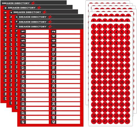 electrical box labels blank self adhesive|Amazon.com: Breaker Box Labels.